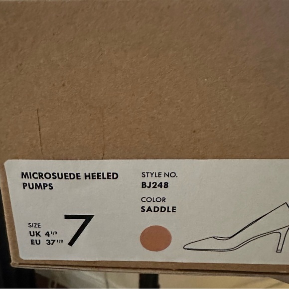 J Crew Factory Micro-Sueded Pumps Heels Size 7 - Picture 3 of 3